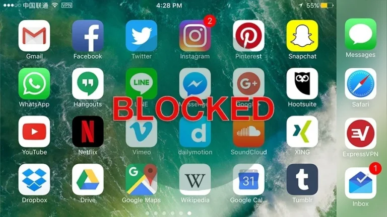 Apps are blocked