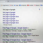 First Page of Google