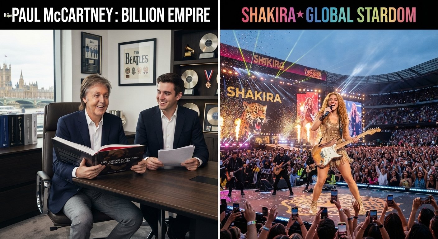 The World’s Richest Singers of 2026: From Paul McCartney’s $1.2 Billion Empire to Shakira’s Global Stardom, Ranked